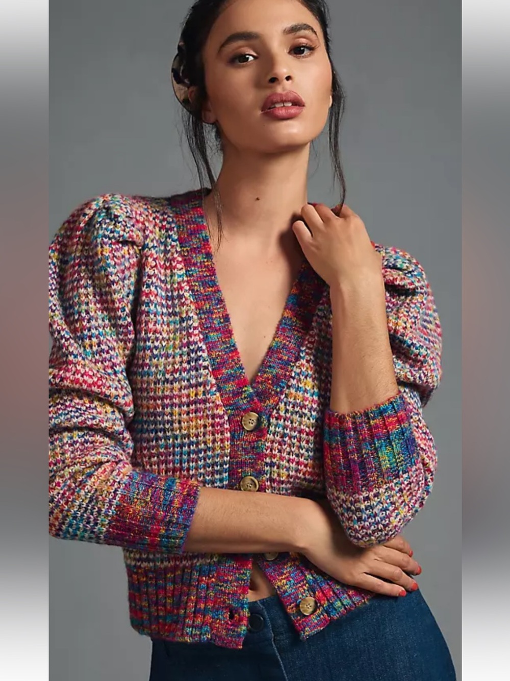 Design History/Anthropologie Spacedye Cardigan Sweater